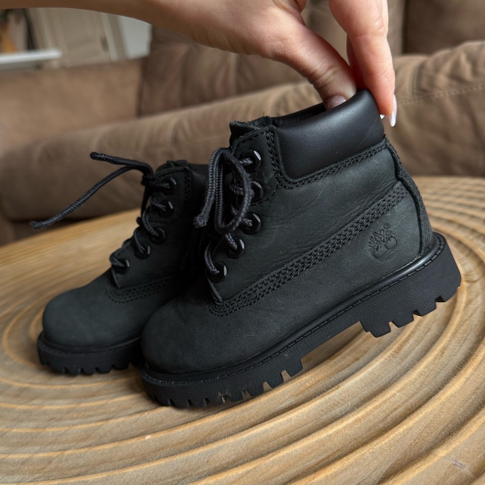 Timberland Kids Black Boots Size 7